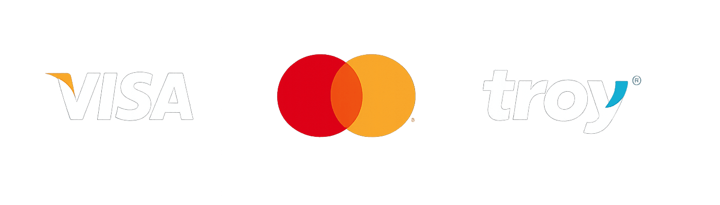 Visa, Mastercard ve Troy ödeme yöntemleri